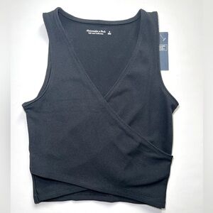 *NWT* Abercrombie & Fitch Seamless Rib Fabric Wrap Tank